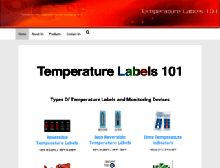 temperaturelabels101.com screenshot