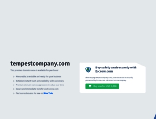 tempestcompany.com screenshot