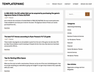 templatepanic.com screenshot