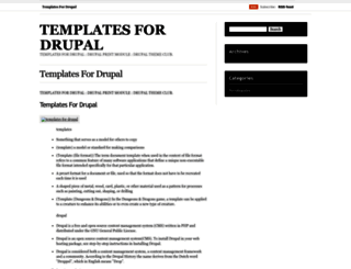 templatesfordrupaludd.wordpress.com screenshot
