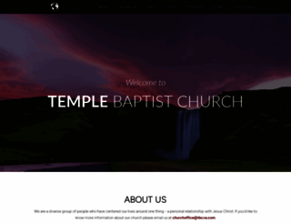 templebaptistchurch.org screenshot