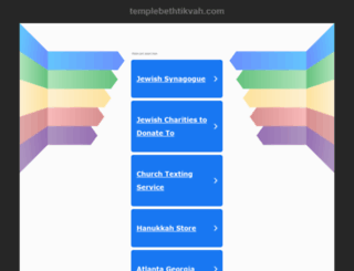 templebethtikvah.com screenshot