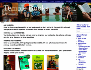 templebooks.com.au screenshot