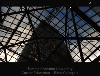 templechristianuniversity.org screenshot