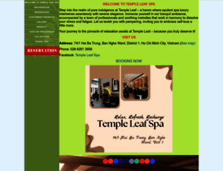 templeleafspa.com screenshot
