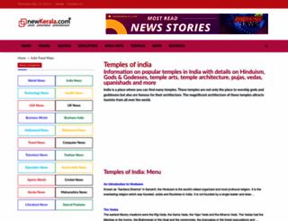 temples.newkerala.com screenshot
