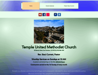 templeunitedmethodist.org screenshot