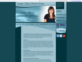templevalleydentalgroup.com screenshot