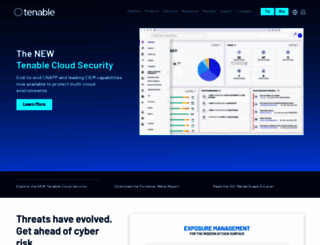 tenablenetworksecurity.com screenshot