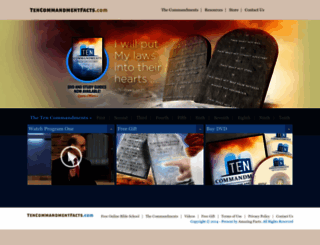 tencommandmentfacts.com screenshot