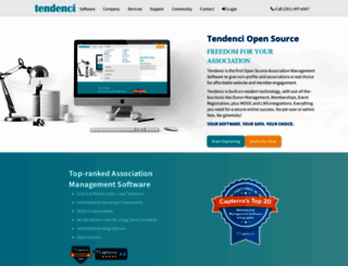 tendenci.com screenshot