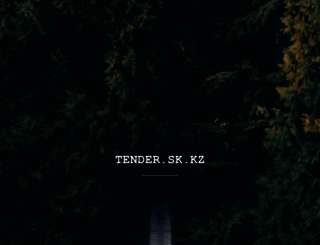 tender.sk.kz screenshot