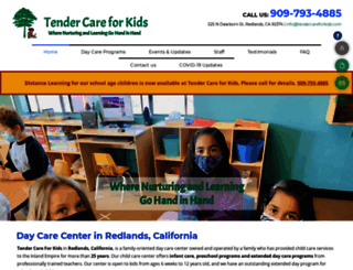 tendercareforkids.com screenshot