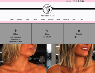 tenderehair.com screenshot