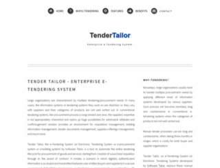 tendertailor.com screenshot