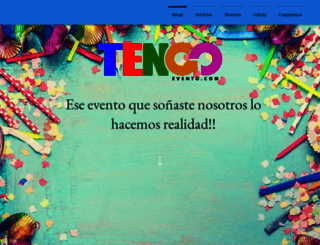 tengoevento.com screenshot