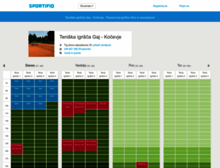 tenis-gaj-kocevje.sportifiq.com screenshot