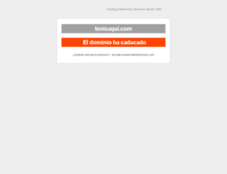 tenisaqui.com screenshot