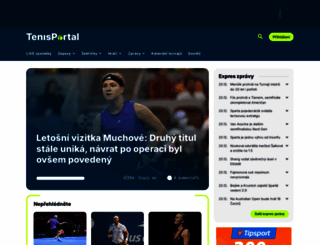 tenisportal.cz screenshot