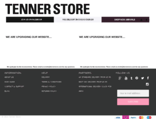 tennerstore.com screenshot