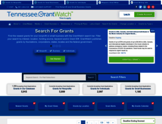 tennessee.grantwatch.com screenshot