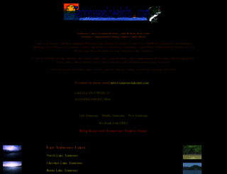 tennesseelakeinfo.com screenshot