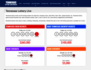 tennesseelotterylive.com screenshot