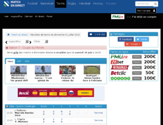 tennis-en-direct.com screenshot