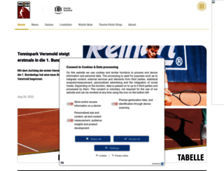 tennis-point-bundesliga.de screenshot