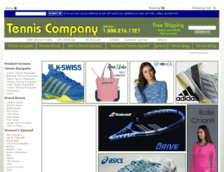 tenniscompany.com screenshot