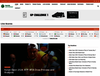 tennisconnected.com screenshot