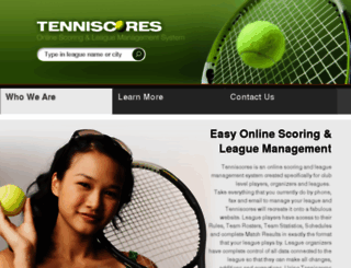 tenniscores.com screenshot