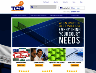 tenniscourtsupply.com screenshot