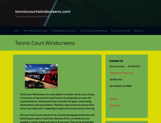 tenniscourtwindscreens.com screenshot
