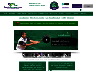 tennisdenver.com screenshot