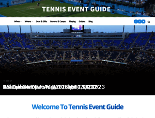 tenniseventguide.com screenshot