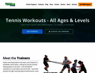 tennisfitness.com screenshot