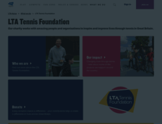 tennisfoundation.org.uk screenshot
