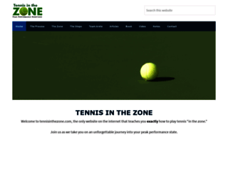 tennisinthezone.com screenshot