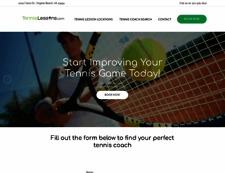 tennislessons.com screenshot