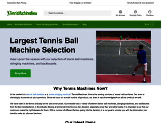 tennismachinesnow.com screenshot