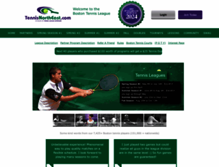 tennisnortheast.com screenshot