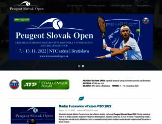 tennisslovakopen.sk screenshot