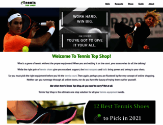 tennistopshop.com screenshot