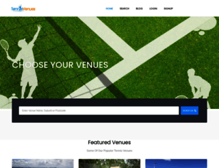 tennisvenues.com.au screenshot
