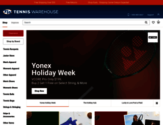 tenniswarehouse.com screenshot
