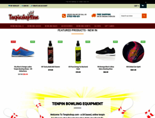 tenpinshop.com screenshot