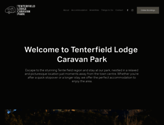 tenterfieldlodgecaravanpark.com.au screenshot