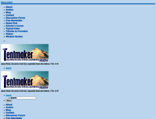 tentmaker.org screenshot