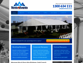 tents4events.com.au screenshot